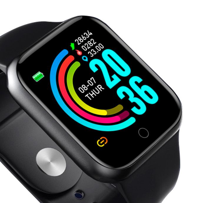 smart watch y68 preto