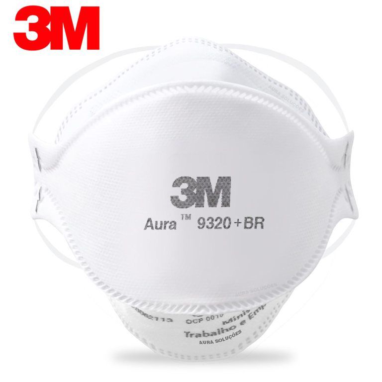 KIT COM 10 Máscara AURA 9320+BR de Proteção Respirador 3m Pff2 N95 Sem -  Imediata Cirúrgica - Produtos Inovadores para a Saúde