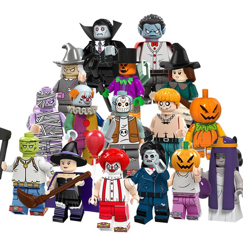  Lego  Halloween  Set 16 persoangens Terror Importados 