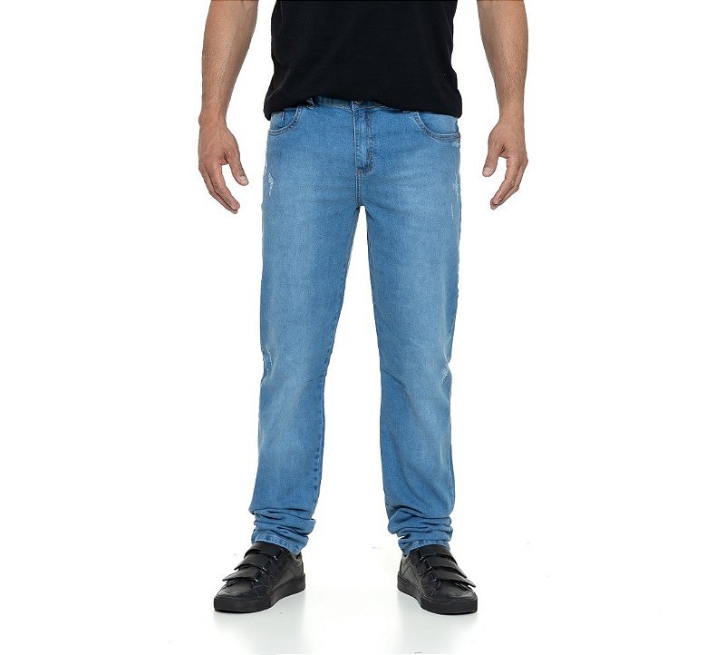 CALÇA MASCULINA SKINNY 10CM + COMPRIDA GPOINT/TANISE JEANS REF