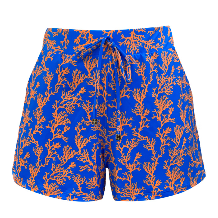 Short feminino coral