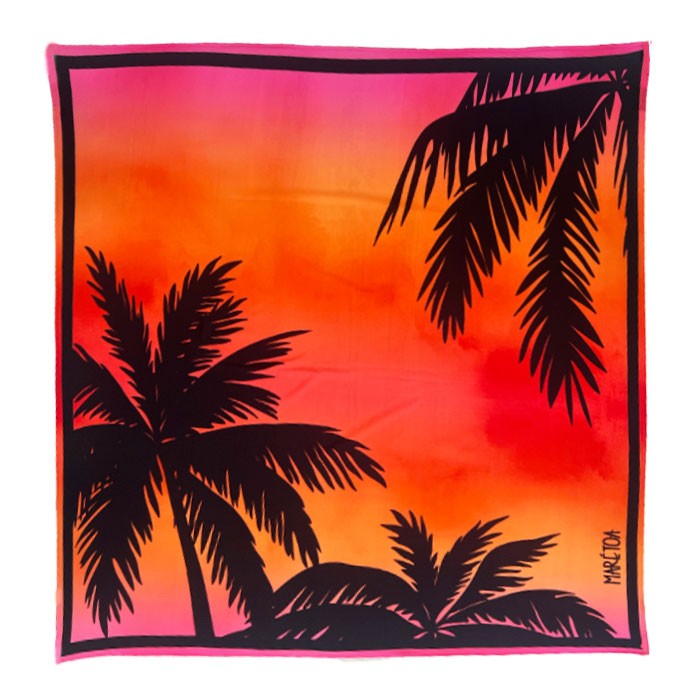 Canga Pareô Coqueiro Por do Sol Biquínis e Moda Praia – Marétoa