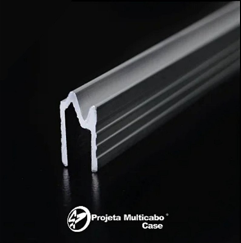 PERFIL DE ALUMÍNIO HÍBRIDO 7 MM - COM 3 METROS