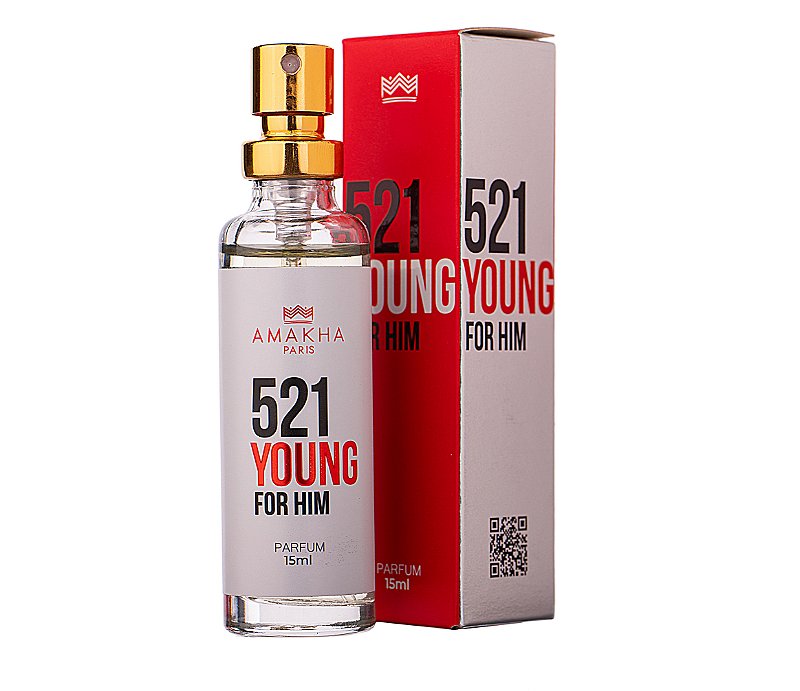 Deo Colônia Masculino 521 Young for Him 15ml - Viabrun.com.br