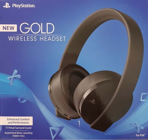 Headset Sony New Gold 7.1 Wireless - PS4 e PS4 VR - Pc e Games !!!!!!!!!!!  Pensou em videogames e informática lembrou PceGames
