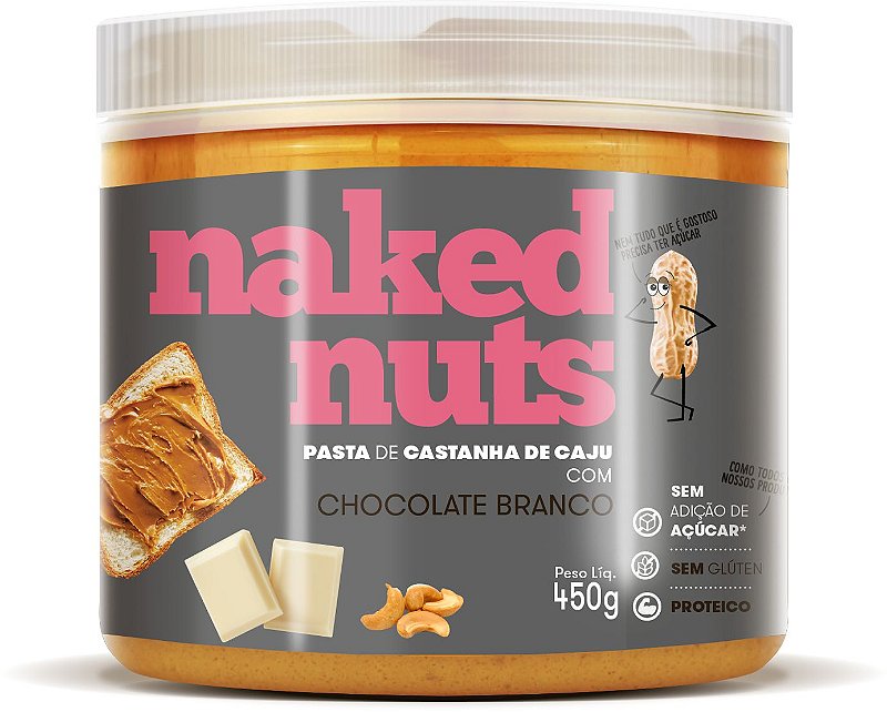 Pasta De Castanha De Caju Com Chocolate Branco Naked Nuts G Enblu Loja De Produtos