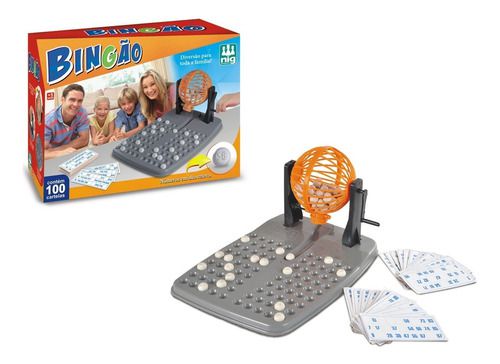 Bingo Infantil Jogo Brinquedo Globo + 48 Cartelas + Bolinhas