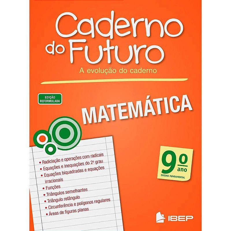 CADERNO DO FUTURO MATEMÁTICA ANO d Educacional Livros em geral Loja On line