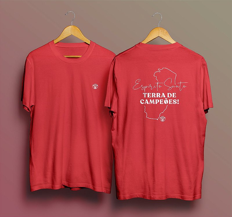 Terra de Campeões Vermelha - Camiseta Terrafé