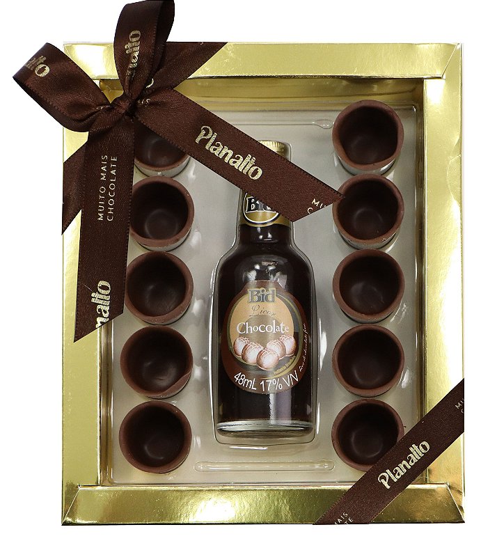 Copinhos de Chocolate com Licor Chocolate Planalto
