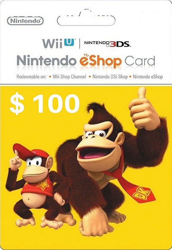 CARTÃO NINTENDO 3DS / WII U SHOP / SWICH (CASH CARD) $20 - GCM