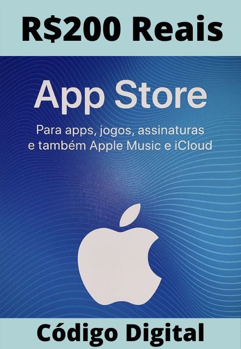 iTunes 200 BRL Gift Card  Brazil Account digital - Bitcoin