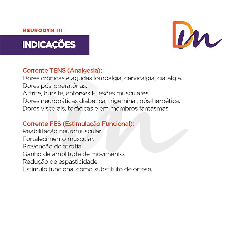 Neurodyn III + FAIXAS + Eletrodos e gel - Ibramed