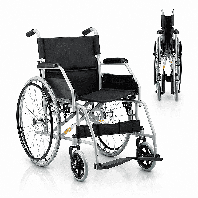Cadeira de Rodas Modelo D100 Dobrável Resistente Até 120kg - Dellamed
