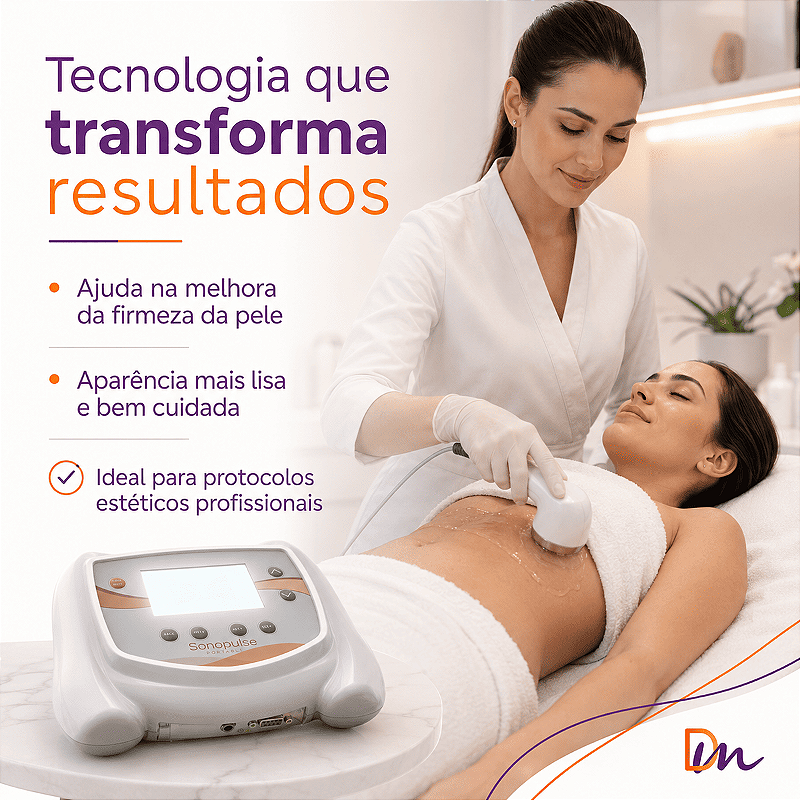 Sonopulse 1 e 3MHZ Portátil + Gel Condutivo 1kg - Ibramed