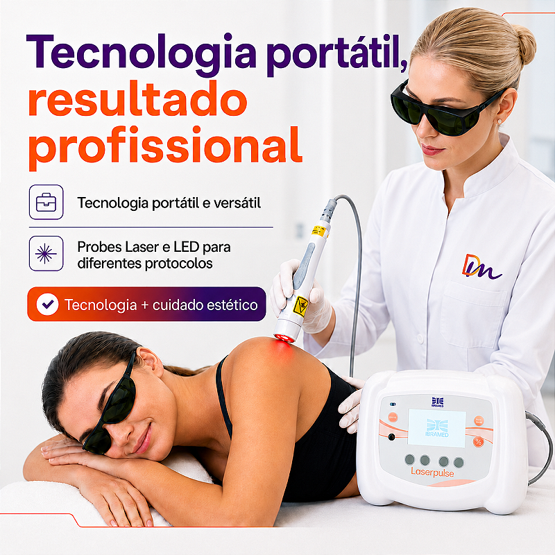 Laserpulse + Probe P3 660nm + P5 904 nm + Bolsa de Transporte - Ibramed