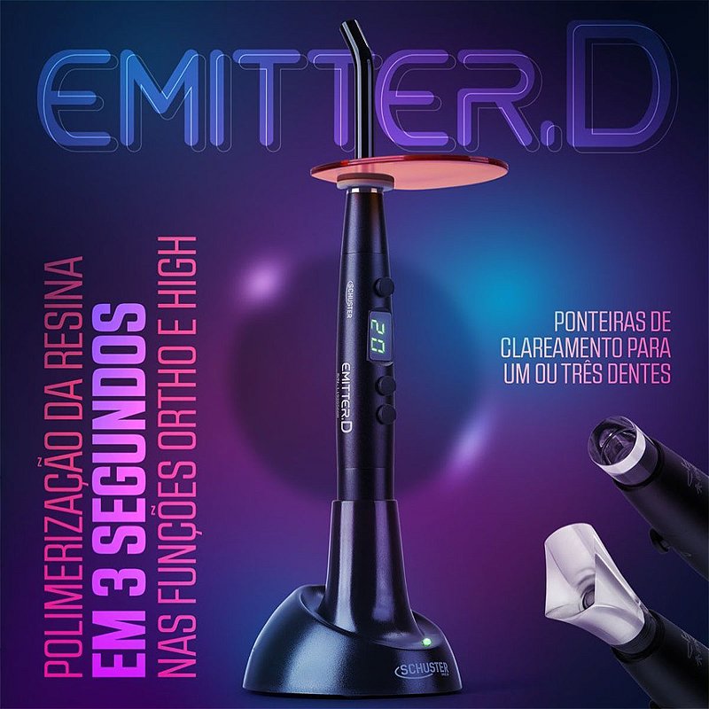 Fotoclareador Emitter D + Ponteiras De Clareamento - Schuster