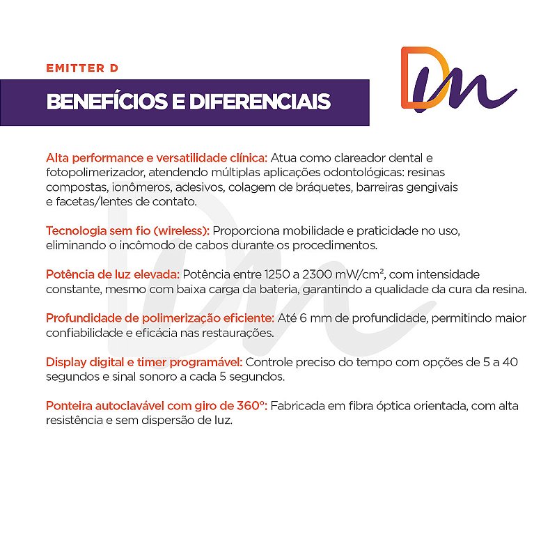 Fotoclareador Emitter D + Ponteiras De Clareamento - Schuster