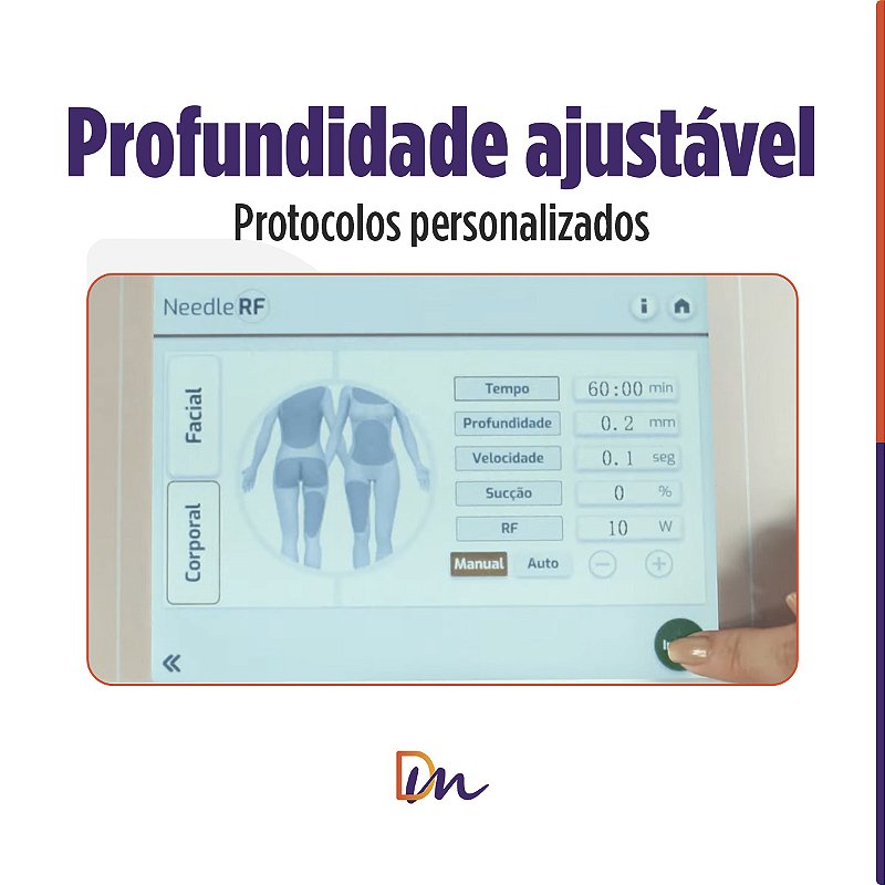 Needle RF Equipamento de Radiofrequência Microagulhada - HTM
