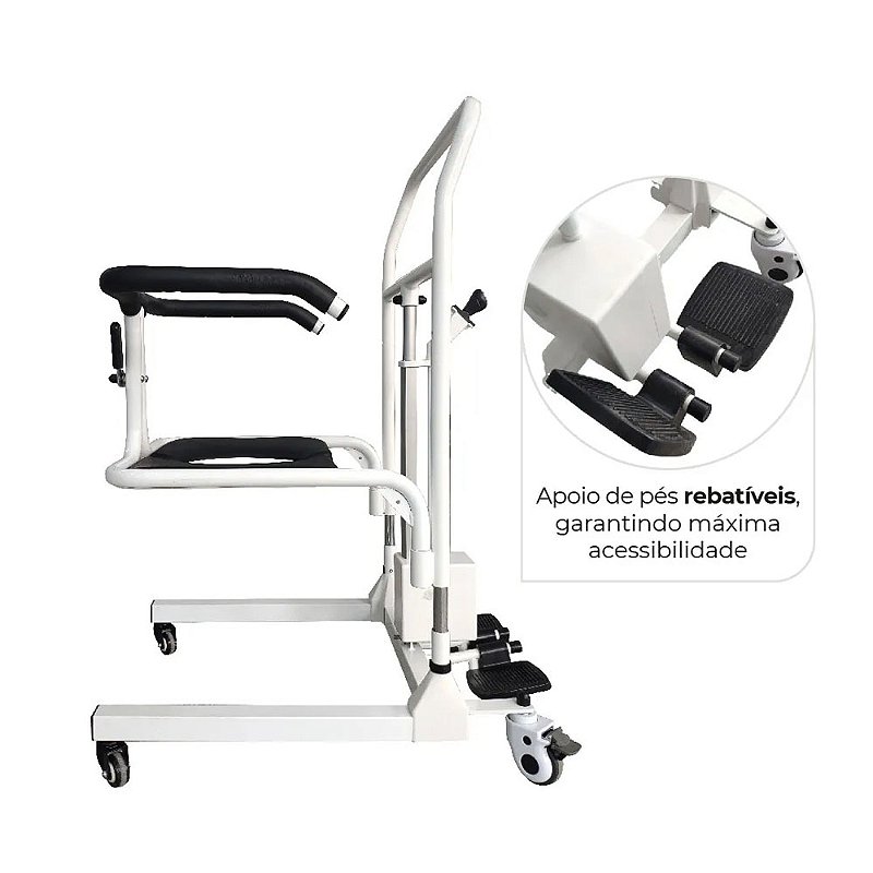 Cadeira De Tranferência Elétrica Higiênica D80 - Dellamed