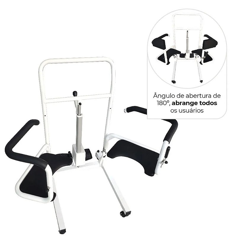Cadeira De Tranferência Elétrica Higiênica D80 - Dellamed