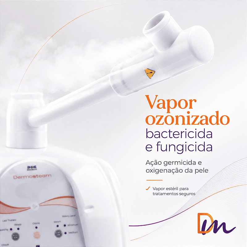 Novo Dermosteam Equipamento De Vapor De Ozônio + Carrinho - IBramed
