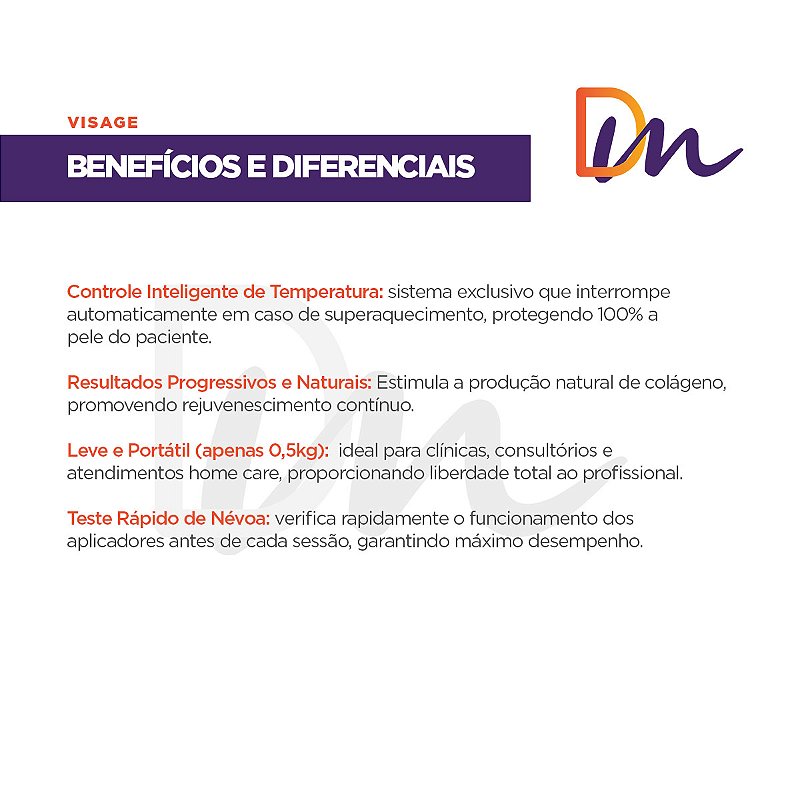 Visage Equipamento Portátil De Ultrassom Microfocado - Ibramed