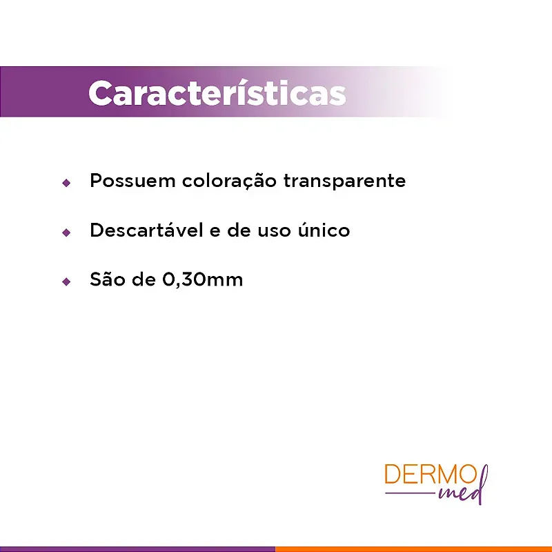 Agulhas Cartuchos Encaixe Fácil Rosca Caixa Com 10 Unidades - Dermia