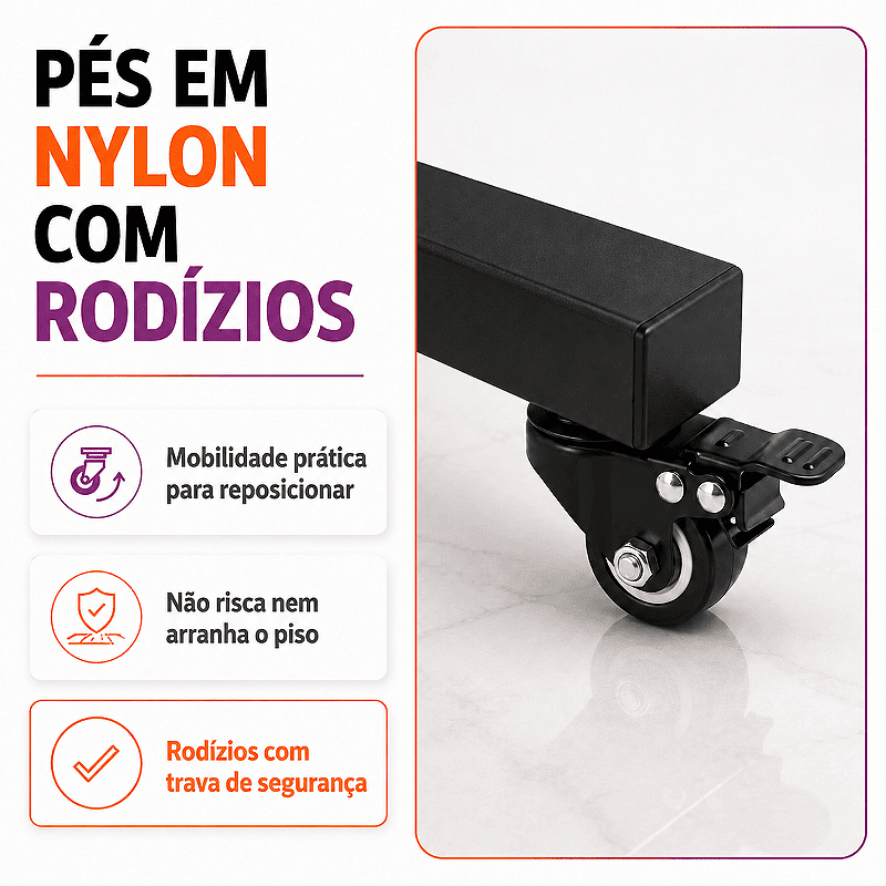 Poltrona Maca Fixa Reclinável Soft Preta base Preta Com 2 Bandejas - Akmed