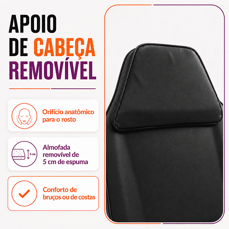 Poltrona Maca Fixa Reclinável Soft Preta base Preta Com 2 Bandejas - Akmed
