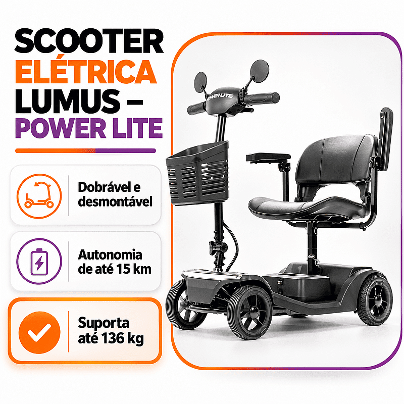 Scooter Elétrica Motorizada Lumus - Power lite