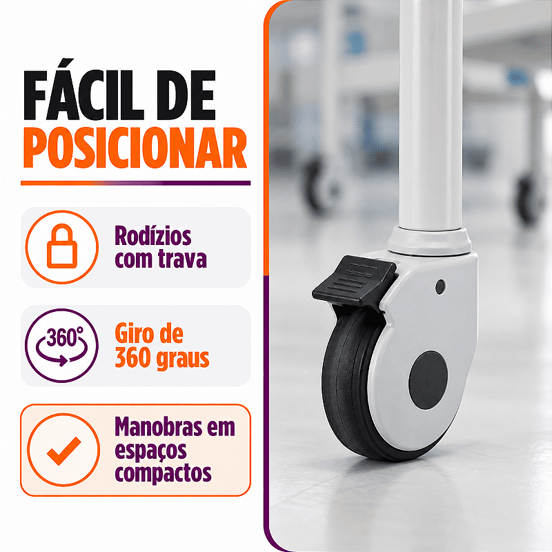 Cama Hospitalar 02 Manivelas Até 180 Kg - Supermedy