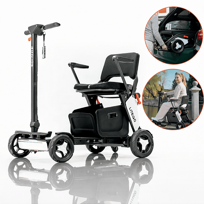 Scooter Elétrica Branca Lite Go Power Lite