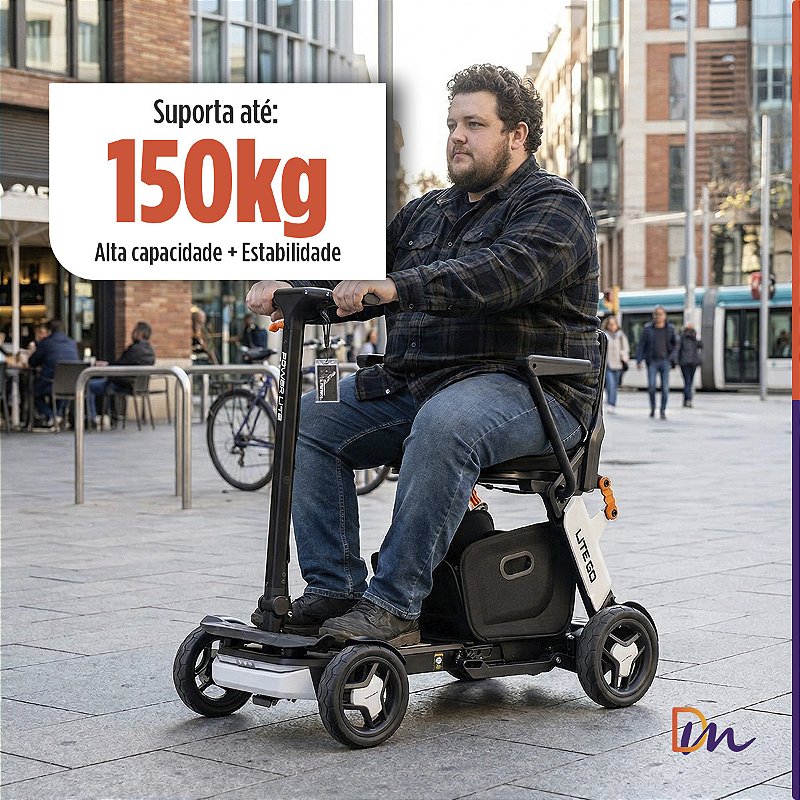 Scooter Elétrica Branca Lite Go Power Lite