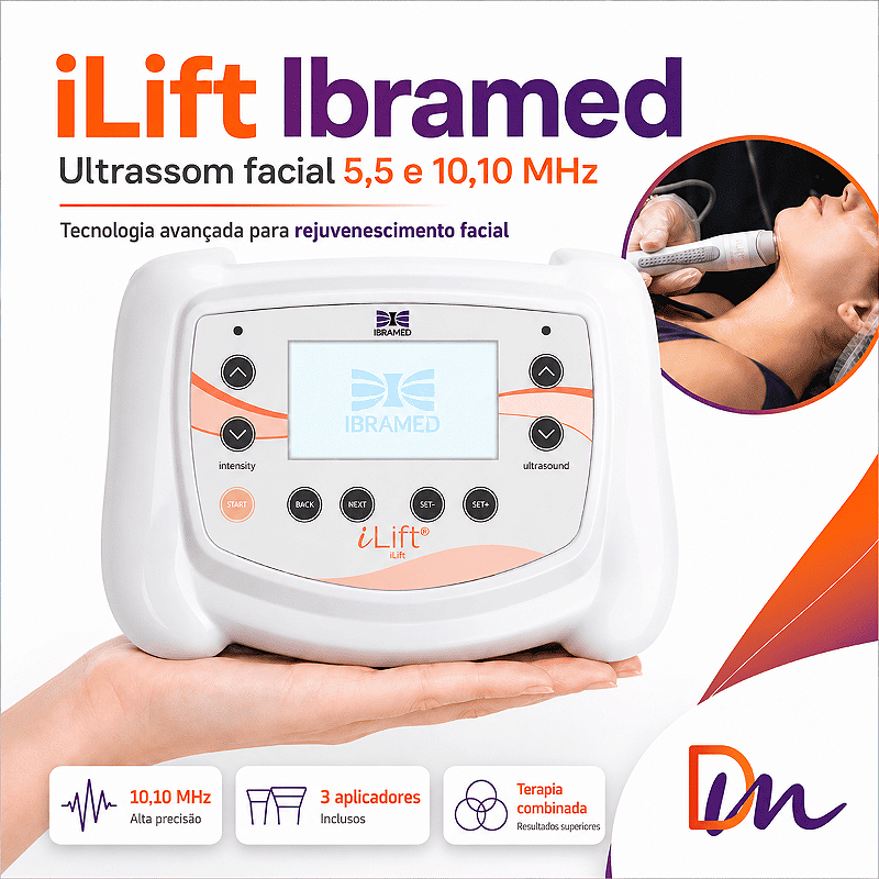 I Lift Ultrassom Terapêutico Facial 5 E 10 Mhz – Ibramed