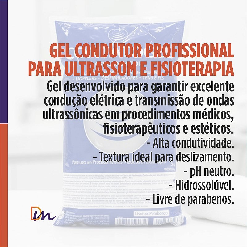 Gel Condutor Incolor Ultrassom Contatogel BAG 5kg - RMC