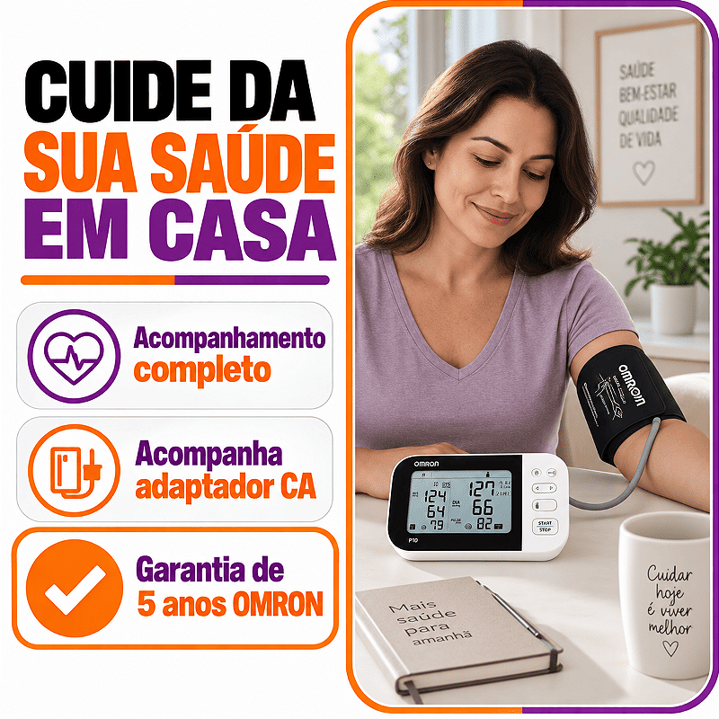 Monitor de Pressão Arterial de Braço - OMRON