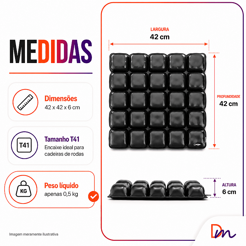 Air Basic Almofada De Ar Terapêutica T41 - Dellamed