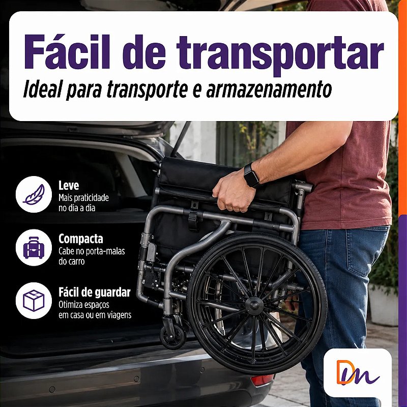 Cadeira De Rodas Basic + Almofada - Hidrolight 44 - Outlet