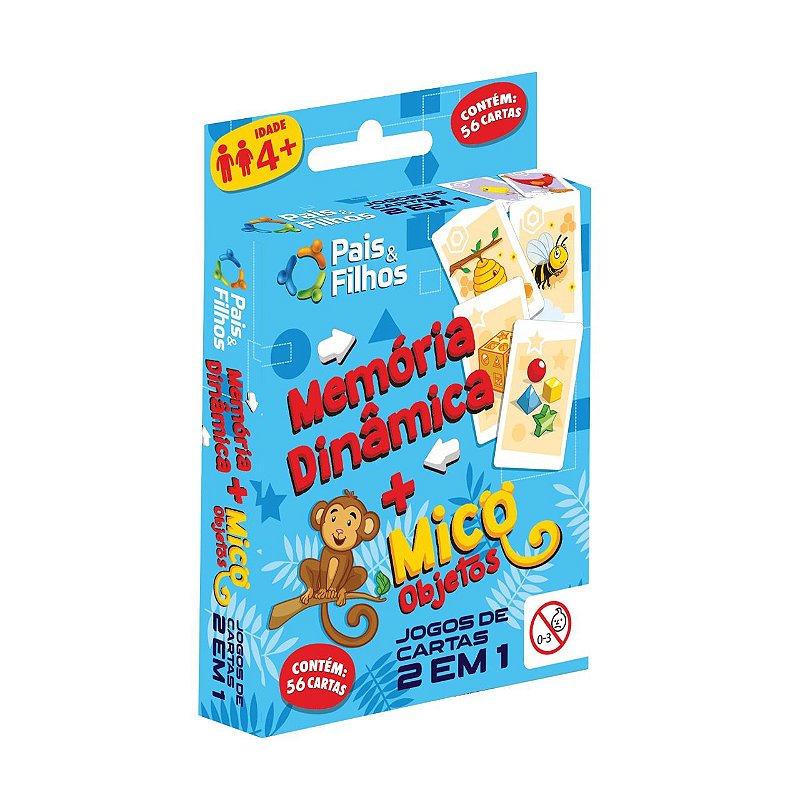 Jogo Da Memória E Mico Ecologico 2x1 - 32 Cartas - 30 Jogos