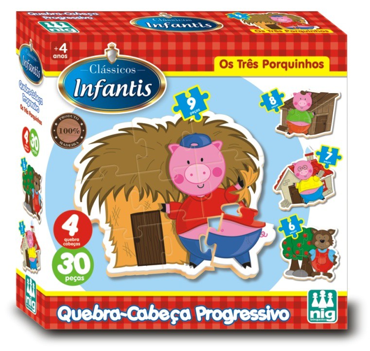 Brinquedo Educativo Quebra-cabeça Infantil - Carro