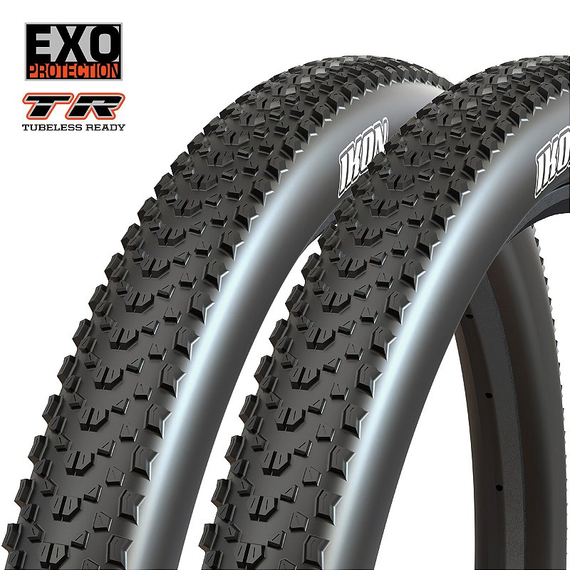 Kit 2 Pneus Maxxis IKON 29x2.20 Dobrável Kevlar EXO/TR Preto