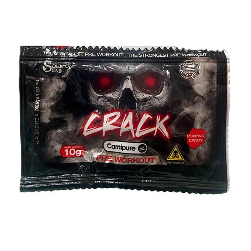 Pré-Treino Crack Demons Lab 400mg Cafeína | Foco e Força Extrema