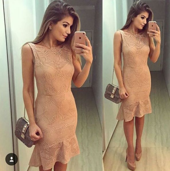 vestido de guipir midi