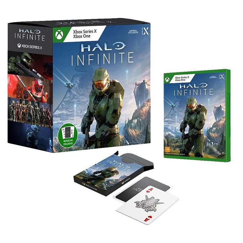 Halo Infinite Ed Exclusiva + Baralho (Seminovo) - Xbox One - ZEUS