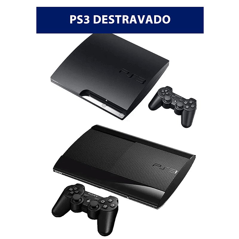 プレステ３ PS3 Sony Playstation 3 Super Slim Novo Lacrado, Garantia E Nf-e