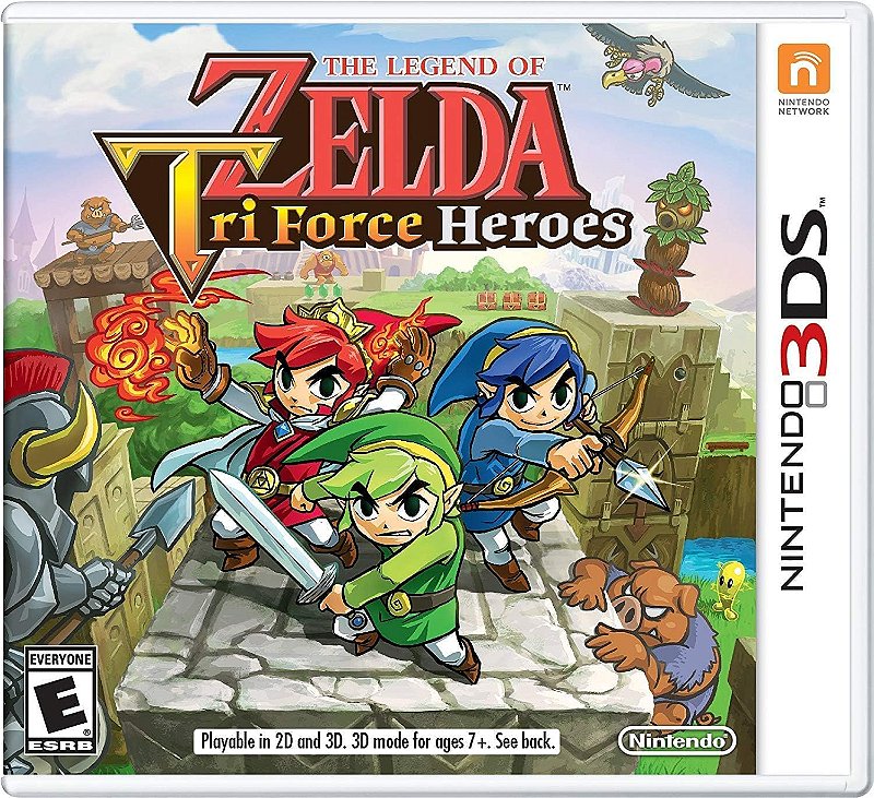Jogo The Legend Of Zelda: Tri Force Heroes (Seminovo) - 3DS - ZEUS