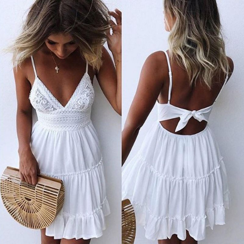 vestido branco soltinho curto