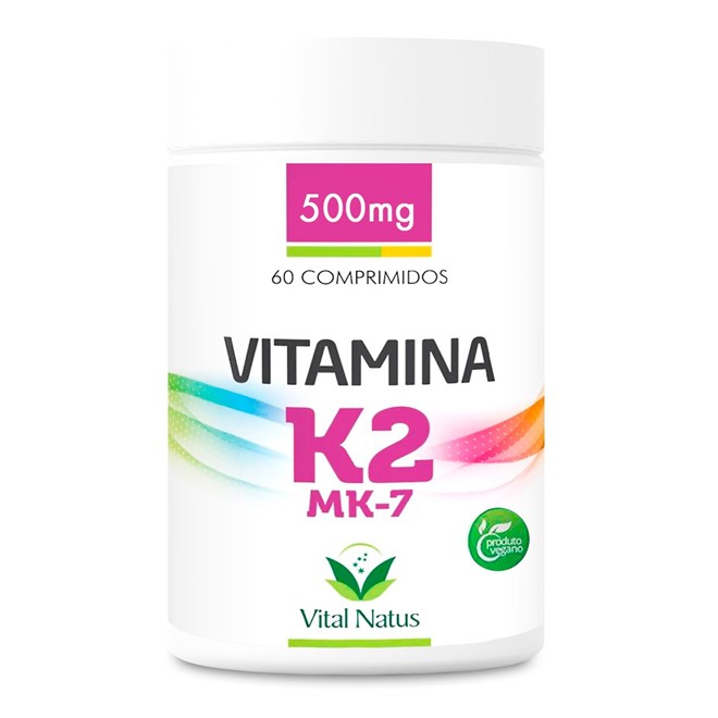 Vitamina K2 MK7 60 Comprimidos 500mg Vital Natus Casa do