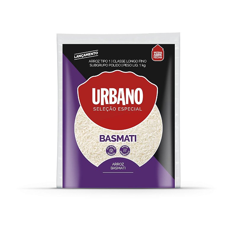 Arroz Basmati Tipo 1 1Kg Urbano Casa do Naturalista Produtos